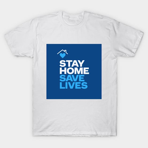 Stay Home COVID-19 Pandemic alert Corona Virus. T-Shirt by Modern Art